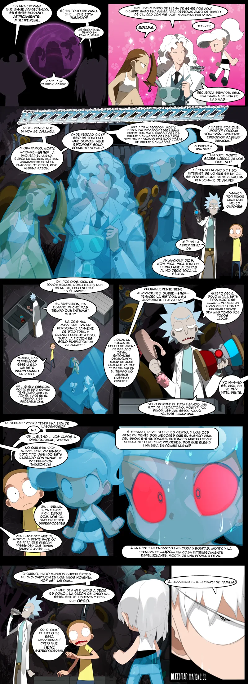 Powerpuff Girls Doujinshi (PPGD) Especial April Fool Ricky and Morty 2017 página 1
