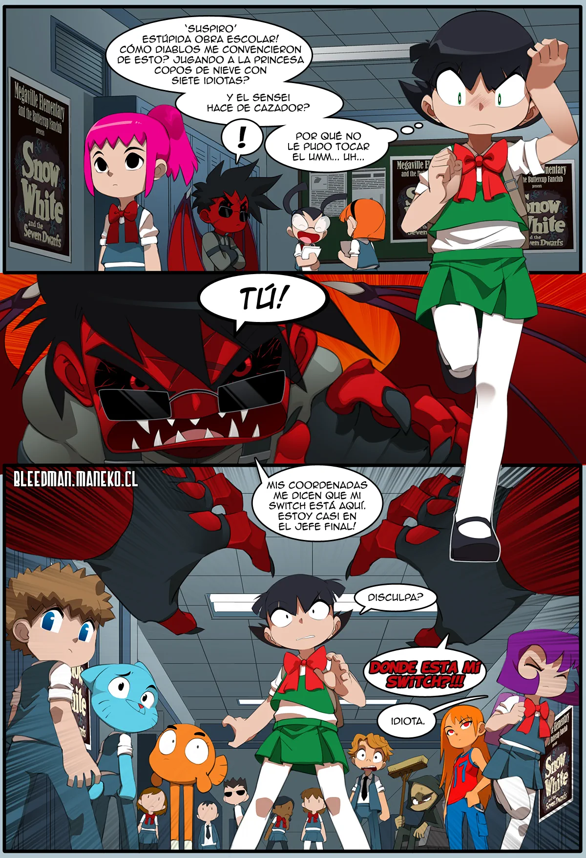Powerpuff Girls Doujinshi (PPGD) Especial 2022 Super Smash Bros página 1