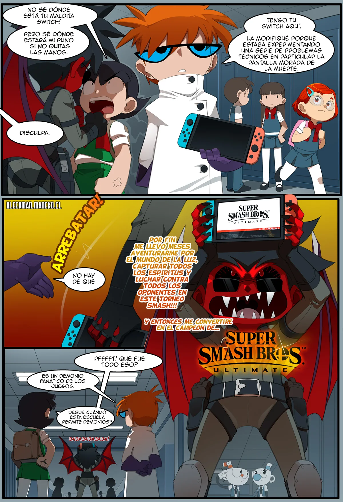 Powerpuff Girls Doujinshi (PPGD) Especial 2022 Super Smash Bros página 2
